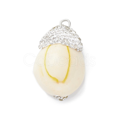 Natural Sea Shell Pendants SHEL-F005-10A-1