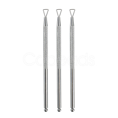 Double Head Stainless Steel Cuticle Pusher MRMJ-F001-45-1