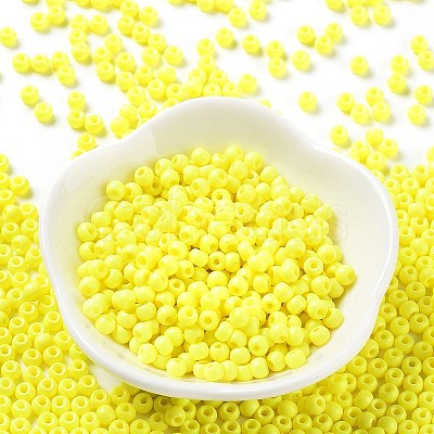 Baking Paint Glass Seed Beads SEED-H002-I-B501-1