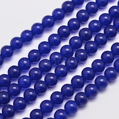 Natural & Dyed Malaysia Jade Bead Strands X-G-A146-6mm-A22-1