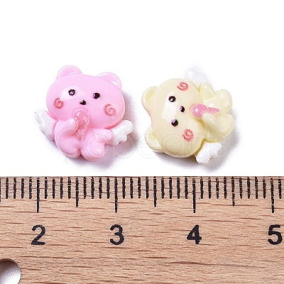 Opaque Cute Animal Resin Decoden Cabochons RESI-B024-02A-1