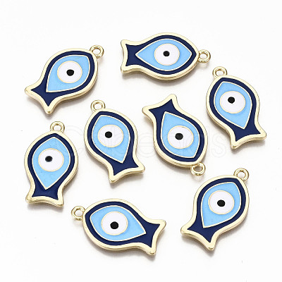 Alloy Enamel Pendants PALLOY-T075-34-NR-1