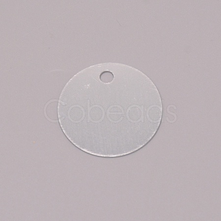 Blank Round Aluminum Engraved Pet Dog ID Tag FIND-WH0096-19C-1