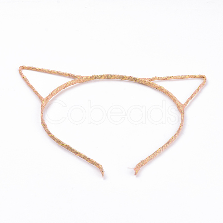 Hair Accessories Iron Kitten Hair Band Findings OHAR-S196-06-1