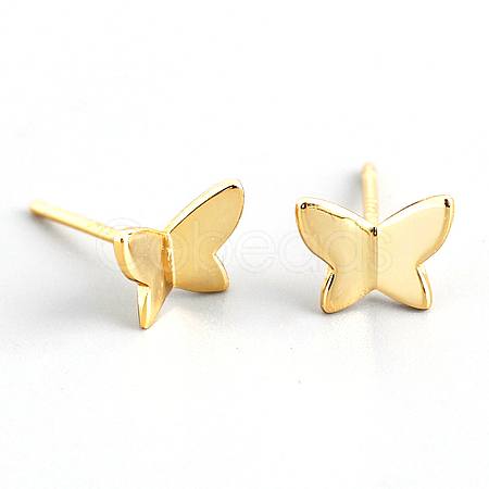 925 Sterling Silver Butterfly Stud Earrings TO7817-1-1