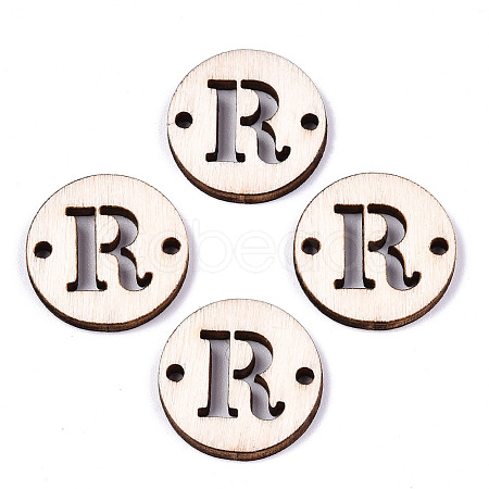 Unfinished Natural Poplar Wood Links Connectors WOOD-S045-140A-01R-1