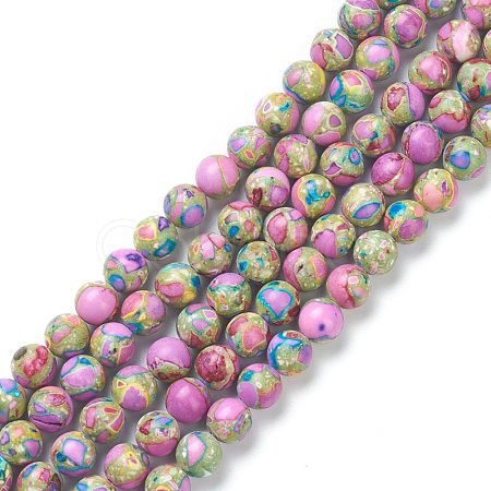 Assembled Natural & Dyed Magnesite Beads G-L575-02D-1