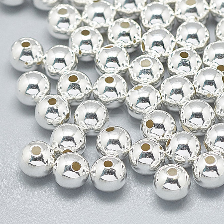 925 Sterling Silver Beads STER-T002-236S-8mm-1