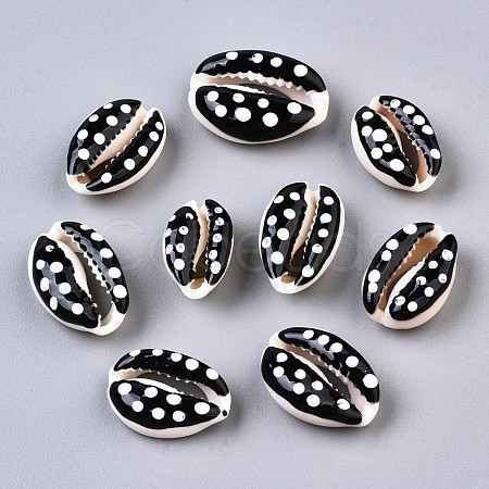 Natural Cowrie Shell Beads SHEL-Q312-006H-1