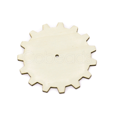 Gear Unfinish Wooden Pieces WOOD-WH0025-12-1