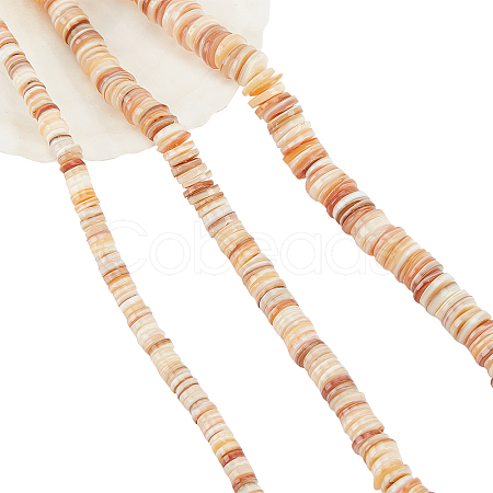  3 Strands 3 Styles Natural Freshwater Shell Beads Strands SHEL-NB0001-48-1