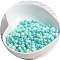 Macaron Baking Paint Glass Seed Beads, Fringe Teardrop Beads, Cyan, 5mm