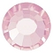 Preciosa&reg Crystal Hotfix Flatback Stones, Czech Crystal, Round(438 11 612 Chaton Rose VIVA 12 &reg), Light Rose, SS8(2.3~2.5mm)