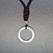 Natural Quartz Crystal Pendant Necklaces, Ring, 19.69 inch(50cm)