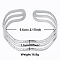 Non-Tarnish Elegant and Stylish Design Hollow 304 Stainless Steel Cuff Bangles for Women