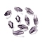 Transparent K9 Glass Beads, Faceted, Bicone, Purple, 16x8mm, Hole: 1mm