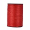 Flat Waxed Thread String, Micro Macrame Cord, for Leather Sewing Stitching, Red, 0.8mm, about 109.36 yards(100m)/roll