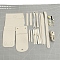 DIY Crossbody Bag Making Kits, including Imitation Leather Fabrics, Metal Findings, Screwdriver and Threads, White, 190x140x110mm