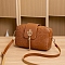 PU Leather Bag, with Matel Chain Crossbody Bags for Women, Sienna, 19x11x5cm