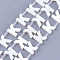 Freshwater Shell Beads, Top Drilled Beads, Letter.K, 10x8.5x3mm, Hole: 0.8mm