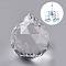 Transparent K9 Glass Pendants, Crystal Ball Prism Hanging Pendants, for Ceiling Chandelier, Windows, Feng Shui, Teardrop, Clear, 24.5x21.5mm, Hole: 1.2mm