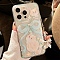 Cute Cartoon Cat TPU Plastic Mobile Phone Cover, Pale Turquoise, 16.1x7.85x0.8cm, Fit for iphone 14 Promax