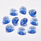 Faceted Glass Rhinestone Pendants, Imitation Austrian Crystal, teardrop, Sapphire, 12x10x5.5mm, Hole: 1.4mm