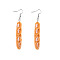 Resin Food Model Dangle Earrings, Jewely for Women, Orange, Column, 48mm