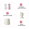 DICOSMETIC 4pcs 4 styles Vase Shape Porcelain Candle Holder AJEW-DC0001-30-4