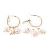 Brass Hoop Earrings EJEW-JE04273-3