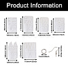 Craftdady 6Pcs DIY Geometry Earrings Silicone Resin Casting Molds DIY-CD0001-27-3