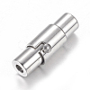 304 Stainless Steel Locking Tube Magnetic Clasps X-STAS-H019-2