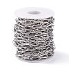 304 Stainless Steel Paperclip Chains CHS-L022-03P-A-3