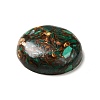 Assembled Synthetic Bronzite and Malachite Cabochons G-I339-08C-4