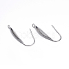 Tarnish Resistant 316 Surgical Stainless Steel Earring Hooks X-STAS-D448-043P-1