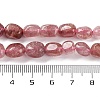 Natural Strawberry Quartz Beads Strands G-G146-A15-01-5