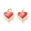 Real 18K Gold Plated Brass Charms X-KK-L006-019C-1