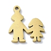 304 Stainless Steel Charms STAS-C097-31G-1