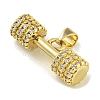 Rack Plating Brass Pave Cubic Zirconia Pendants KK-U029-24G-2