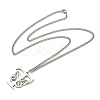 201 Stainless Steel Necklaces NJEW-Q336-01T-P-2