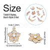 Sparkeads 18Pcs 9 Style Brass Micro Pave Clear Cubic Zirconia Links Connectors KK-SK0001-01-3