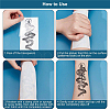 CRASPIRE 20 Sheets 20 Style Cool Body Art Removable Snake Temporary Tattoos Stickers STIC-CP0001-02-4