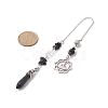 Natural Mixed Gemstone Pointed Dowsing Pendulums PALLOY-JF02009-3