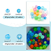 PandaHall Elite 1020Pcs 24 Styles Luminous Acrylic Beads MACR-PH0001-61-2