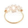 Round Shell Pearl Finger Rings RJEW-TA00153-5