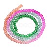 Transparent Painted Glass Beads Strands DGLA-A034-T1mm-A03-5