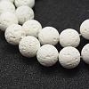 Unwaxed Natural Lava Rock Beads Strands G-J367-01-6mm-3