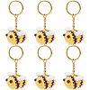 Nbeads DIY 3D Bee Charm Keychain Making Kit DIY-NB0007-27-1