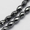 Magnetic Synthetic Hematite Beads Strands G-Q922-8x5mm-2