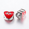 Alloy Enamel European Beads PALLOY-F200-02A-2